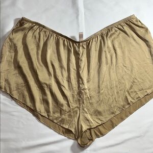 Tan Silk Shorts
